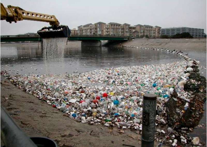 Bottles in Lake
