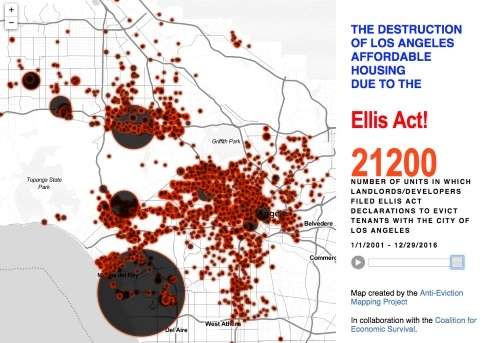 Ellis Act Map