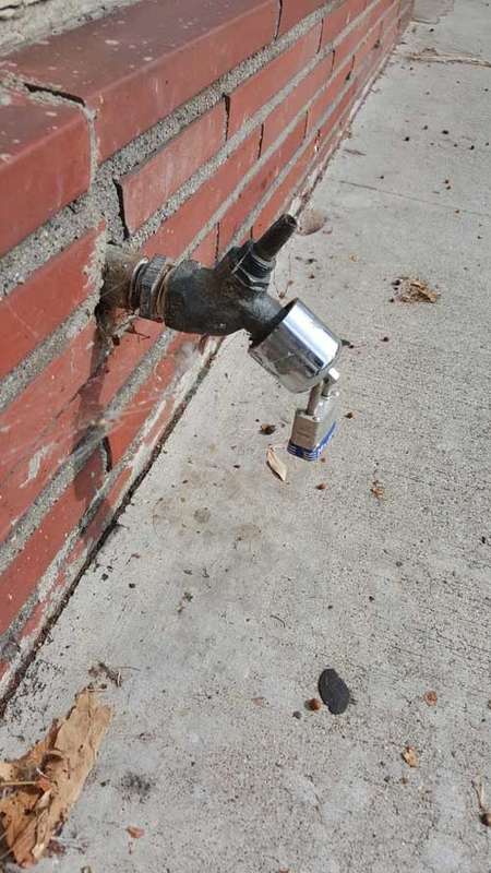 Locked Faucet